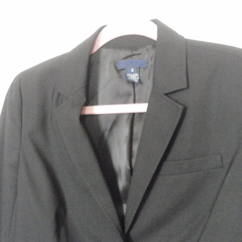 J. Crew | Black Classic Two Button Wool Blazer - image 3